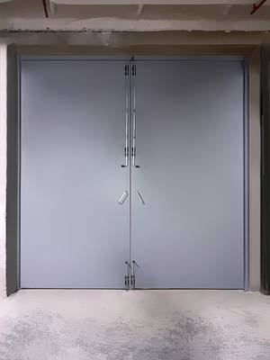 Ворота 4×4 метра, фото из помещения (г. Балашиха)